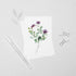 Purple Roses Floral Postcard